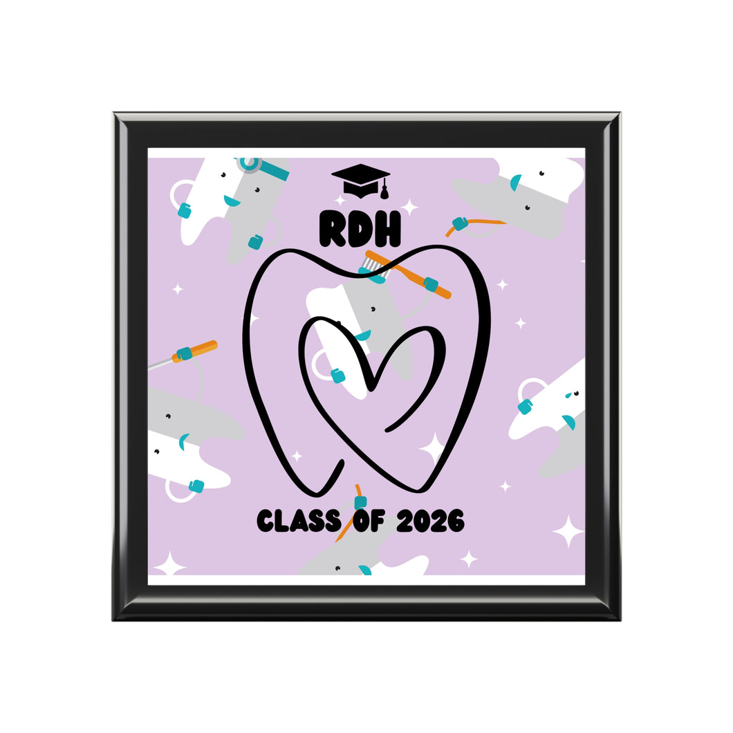 RDH Jewelry Box for Dental Hygiene Graduates - Class of 2026